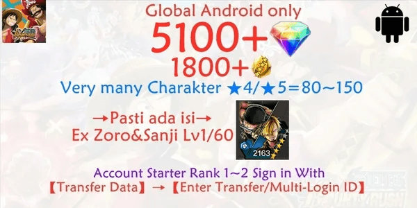 OPBR ONE PIECE Bounty Rush-12 account
