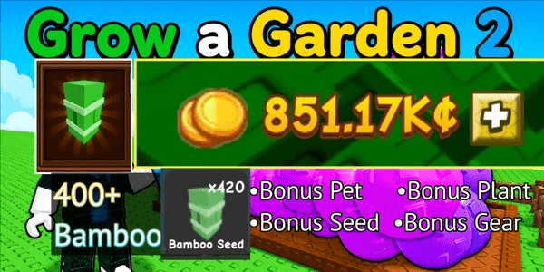 Gambar Product Starter Account Grow A Garden 2 [Roblox]
