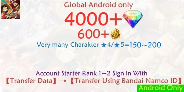 OPBR ONE PIECE Bounty Rush-8 account