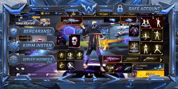 LEVEL 70 ACCOUNT EVOGUN 3 MAX 3 SG STERLING LEVEL 7, LUMUT, TROMPET VAULT 613 EMOTES 86 ANIMATIONS 4 KATANA LOBBY 7 FIST 2 BAGS 121 SKYWING 3 WEAPONS 652
