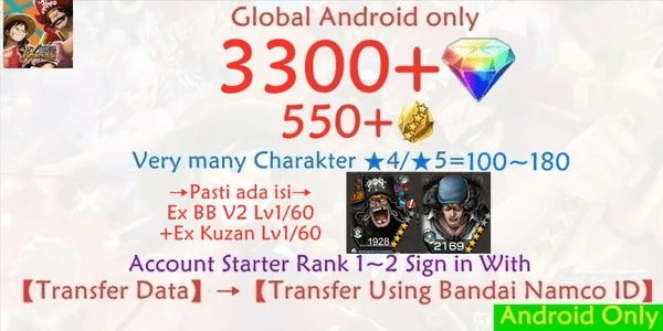 Akun OPBR ONE PIECE Bounty Rush-17