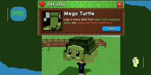 Mega Turtle +100 BackPack | Mega Rare Turtle | Grow A Garden 2 | Roblox
