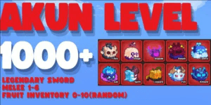 BLOX FRUIT ACCOUNT PROMO LEVEL 1000+ BONUS FRUIT