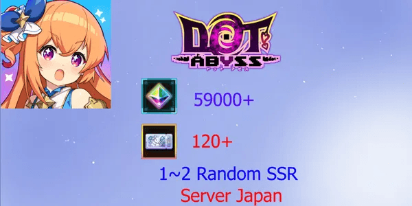 Reroll Account Dot Abyss [Japan]