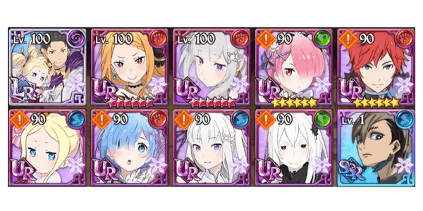 ACCOUNT STARTER SUBARU & BEATRICE + FREEZING WITCH EMILIA + SUN PRINCESS PRISCILLA [ASIA] RE:ZERO