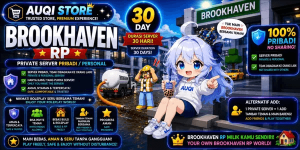 Private Server Brookhaven (1 Month no sharing)