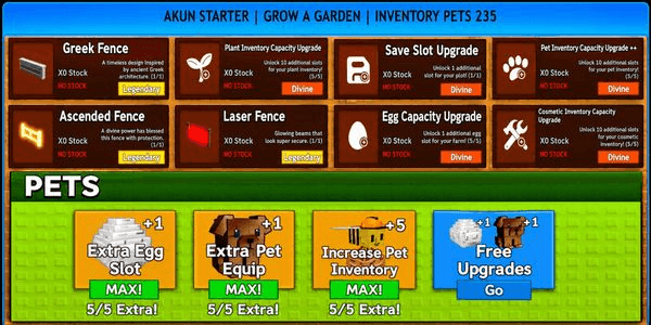 Gambar Product Grow A Garden | Account Starter Collection 4 | As Pictured
