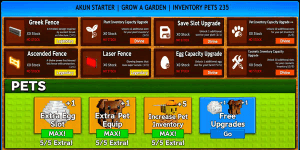 Grow A Garden | Account Starter Collection 4 | As Pictured