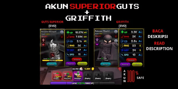 GUTS EVO ACCOUNT [SUPERIOR] + GRIFFITH EVO