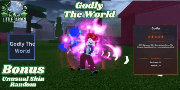 Godly The World (Revamp) Bonus Unusual Skin Random | A Universal Time