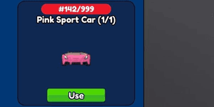 [SERIAL] รถสปอร์ตสีชมพู #142 สะอาด - Bid Battles Roblox