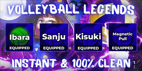 Akun 3 Secret Style + 1 Secret Ability (Ibara, Kisuki, Sanju + Magnetic Pull) - Volleyball Legends