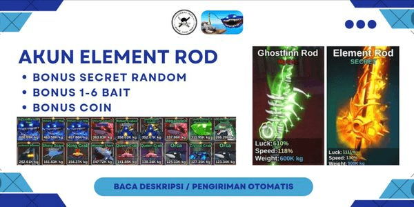 Gambar Product AKUN ELEMENT ROD - FISH IT!