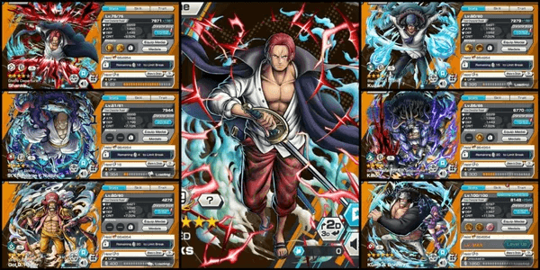 Akun 6 Extreme | Shanks RED EX Max | Shanks EX V2 | Nusjuro EX | Roger EX | Kuzan EX | Kaido EX V2 | Kuma & Bonney Max [Android/iOS]