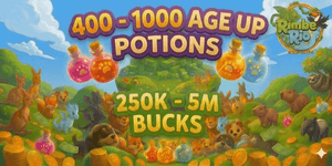 Akun Adopt Me (Bonus Age Potions + Bonus Bucks)