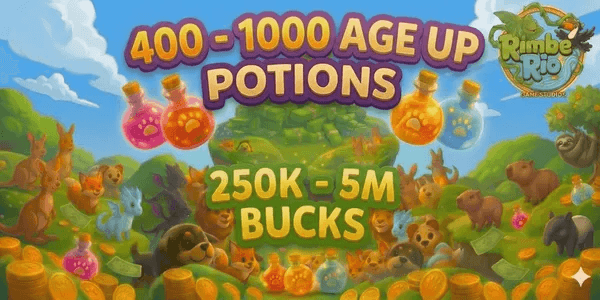 Akun Adopt Me (Bonus Age Potions + Bonus Bucks)