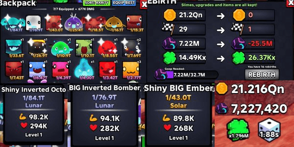 Gambar Product SLIME RNG ACCOUNT RIGHT AVERAGE