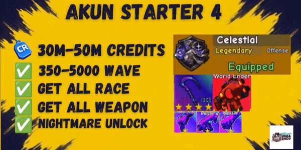 Gambar Product AKUN STARTER 4 | SURVIVE ZOMBIE ARENA