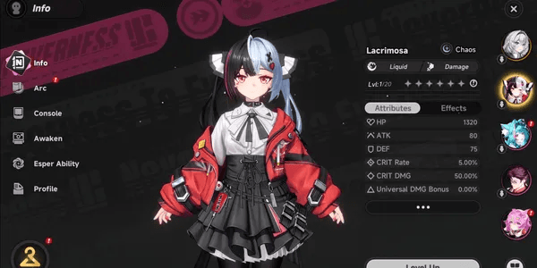 NTE | Starter Lacrimosa [Sea]