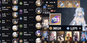 ASIA 20SSR Inc Arcana Premium Account Saviors MLB Wed Carmen + LB1 Rosaria + LB1 Lydia + LB1 Bell ETC