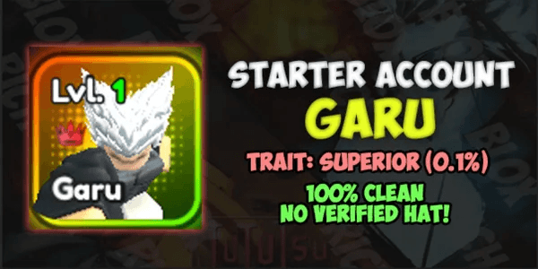 Starter SUPERIOR Garu (Garou) + Bonus | Anime Squadron