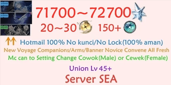 Wuthering Wave SEA-2 Reroll Account