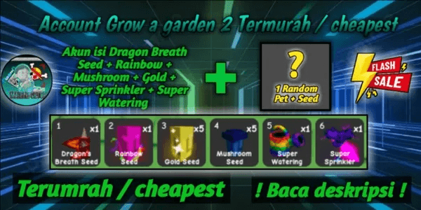Grow A Garden 2 Cheapest Account