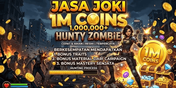 Joki 1M Coins - Hunty Zombie