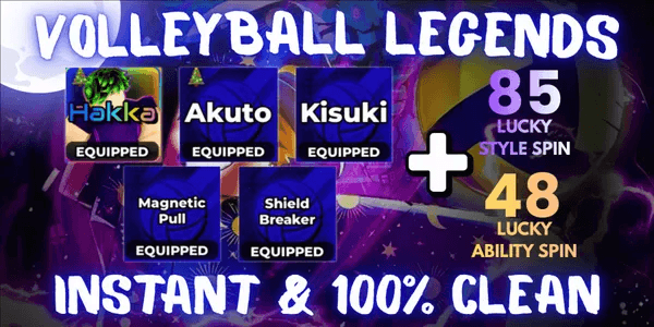 Account 1 Ultra + 4 Secret (Hakka, Twins, Kisuki + Shield Breaker, Magnetic Pull) - Volleyball Legends