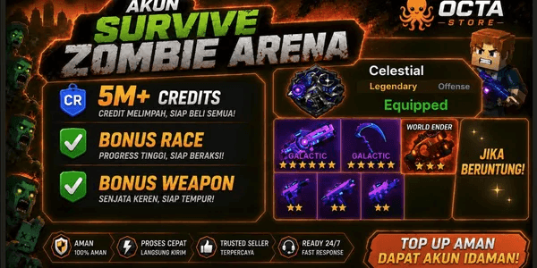 Account Survive Zombie Arena (Many Bonuses)