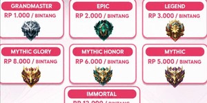 Paket Rank Epic 1-Mythic 1