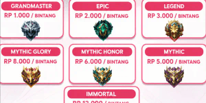 Paket Rank Epic 1-Mythic 1