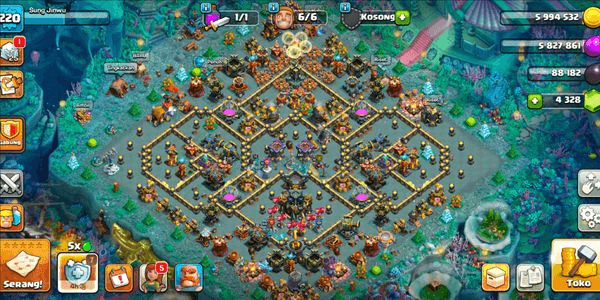 Gambar Product READY STOK TOWN HALL 17 GAGAH | HERO MAX 4 (100/100/75/63/50/3) | SKIL EPIK 11 (MAX 3) | SKIN LEGENDARIS 6 | SKIN EMAS 11