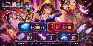 Dia Brown Dust 2 Gold Edition Gacha Account