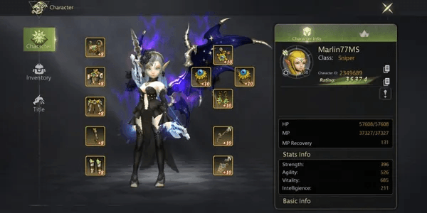 Argenta | Sniper + Wings S + Hairstyle