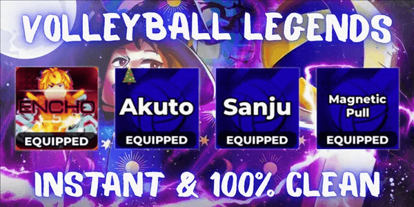 Account 1 EVO + 3 Secret (Encho, Twins, Sanju + Magnetic Pull) - Volleyball Legends