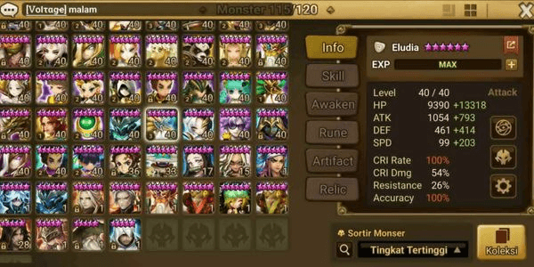Gambar Product Asia 6 LD5 Craig, Werner, Eludia, Herteit, Salah and Son Zhang Lao + 101 NB5, 222 6Star Monster