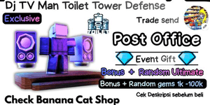 DJ TV Man | Bonus Gems + Random Ultimate Unit | Banana Cat Shop