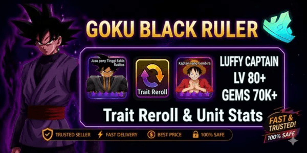 STARTER MERCILESS GOD (GOKU BLACK) RULER + RANDOM RR [INSTANT]