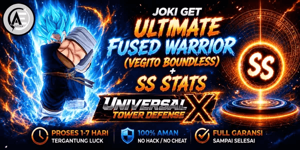 Joki Get Ultimate Fused Warrior (Vegito Boundless) + SS Stas || Universal Tower Defense X (UTDX) ||
