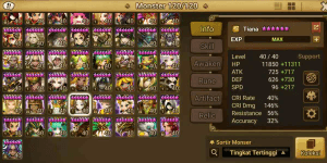Asia 3LD 5 Dark Triss, Kiara and Light Inosuke + 120 NB5, 298 6Star Monster