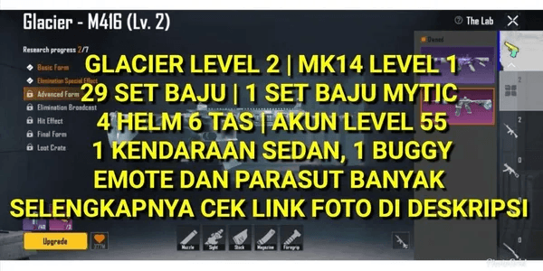 AKUN GLACIER LEVEL 2 VERY CHEAP