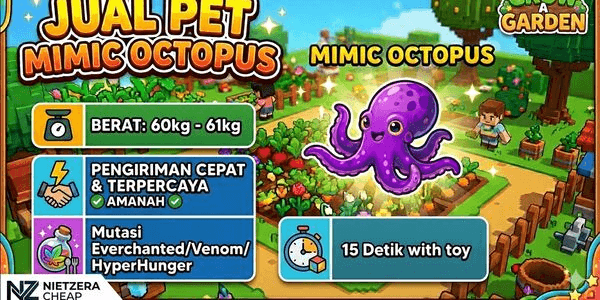 Gambar Product HUGE MIMIC OCTOPUS 60KG - 61KG EVERCHANTED/VENOM/HYPERHUNGER - Grow A Garden