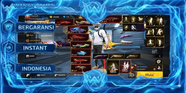 EVOGUN 10 MAX 4 OTW 5 MAX SG RAPPER, LUMUT, GURUN PASIR VAULT 472 EMOTE 73 ANIMATION 4 FIST 1 BAG 101 SKYWING 3 WEAPON 463