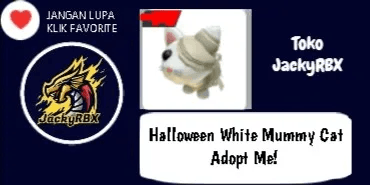Halloween White Mummy Cat