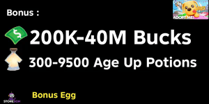 Akun [Bonus Bucks + Bonus Age Up Potions + Bonus Egg]