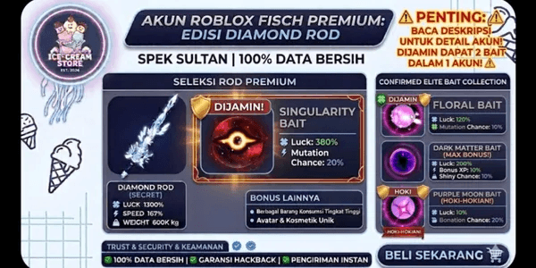 Diamond account right rod + Bobber crowded clean data