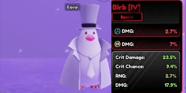 BIRB GOD STATS