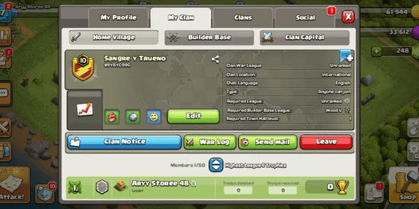 	Clan Level 10