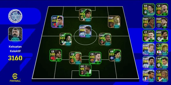 Efootball Starter Strength/OVR 3000+ SAFE GUARANTEED.